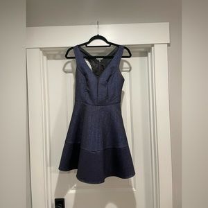 A line dress: express size 4 blue with sparkles